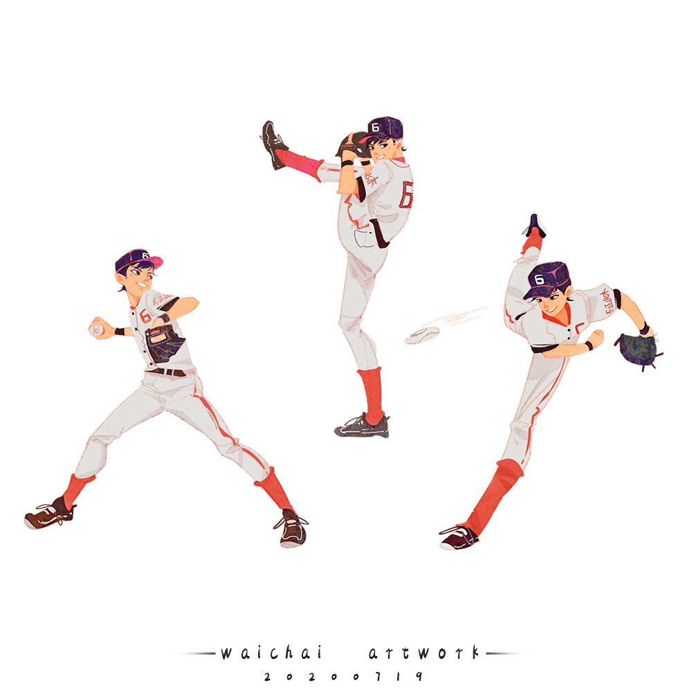 drawing baseball pitcher pose