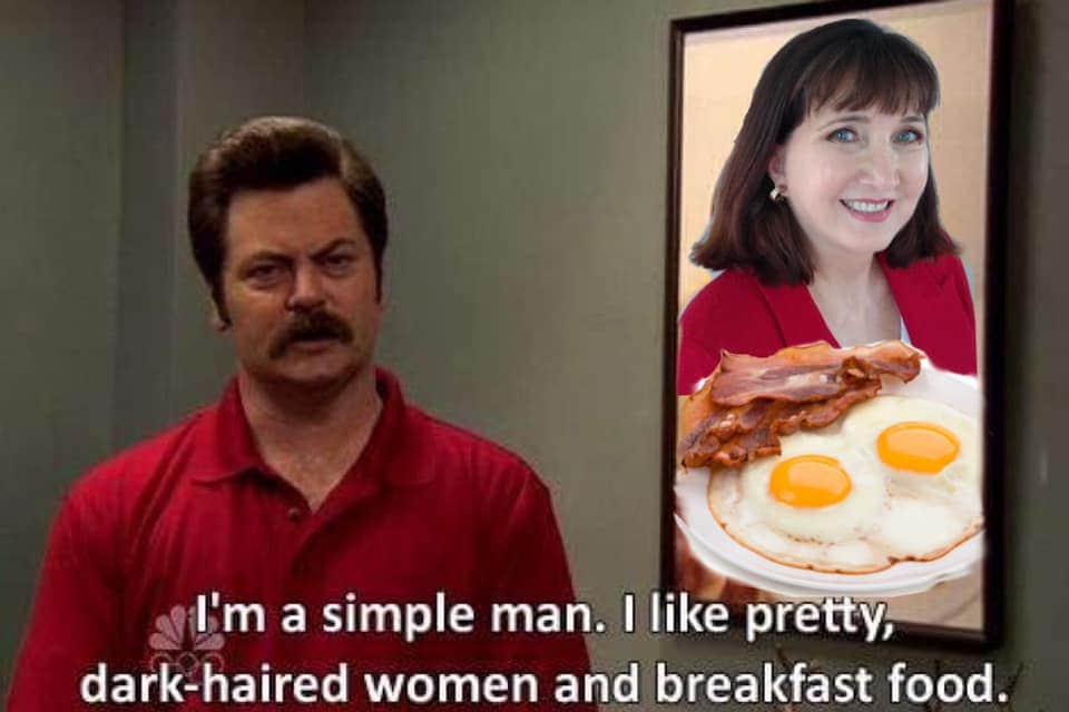 VoteGold2020's tweet photo. #RonSwanson would not vote for Trump. Ron Swanson is a libertarian and would vote for @Jorgensen4POTUS. So should you #VoteGold https://t.co/zSBGK8RoZk