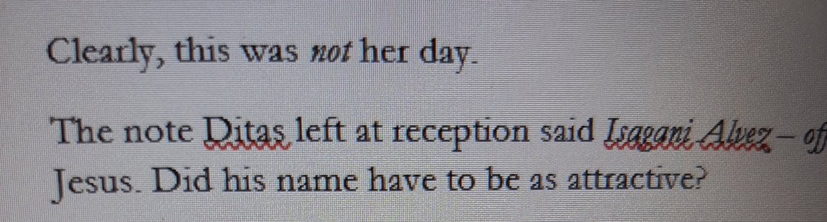 tarafrejas's tweet photo. Yesterday, I started writing (sprinting!) #ProjectIsagani but instead of rewriting my lost chapters, I started a new scene. It's going well so far. We have another sprint in 2 hours so let's see how far I go. #amwriting https://t.co/nb8L1NBECM