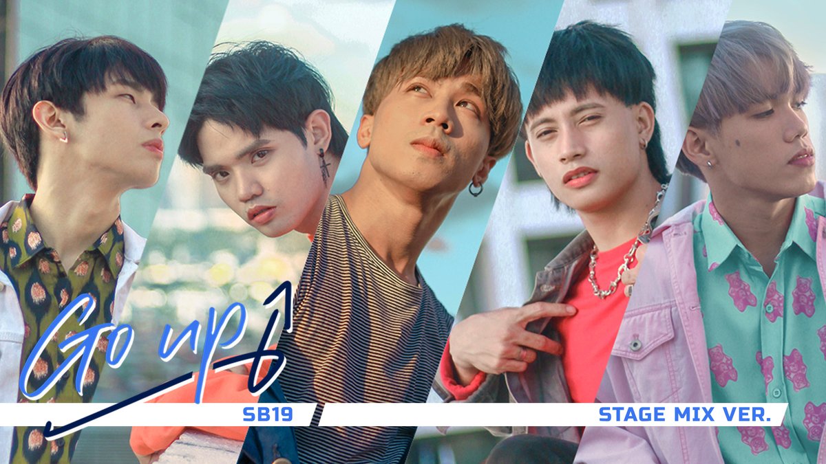 SB19Official's tweet photo. [#SB19] Day 19 🍓🍡🐔🌽🌭

Isang taon na tayong magkakasama sa hamon ng buhay at pag-abot ng ating mga pangarap 💙

Here's a special STAGE MIX Ver. of 'Go Up' https://t.co/dEKnEw6OwZ

#SB19GoUp1stAnniv #SB19DayChallengeD19 #SB19_SEJUN #SB19_JUSTIN #SB19_STELL #SB19_JOSH #SB19_KEN https://t.co/97RSJWPjlK