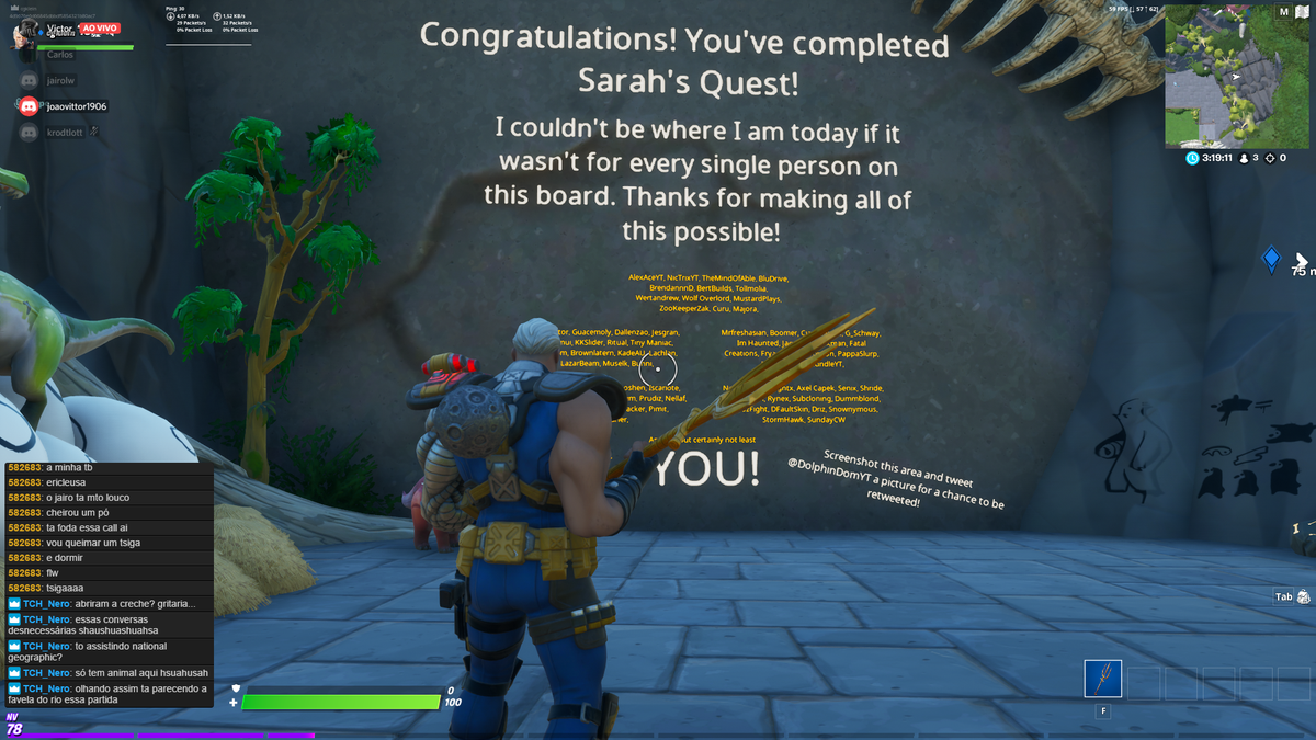 cgklein's tweet photo. Nice quest @DolphinDomYT  
nick: cgklein https://t.co/IHBKYUX2wW