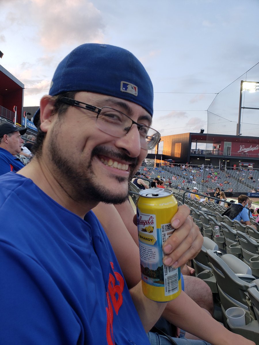 ChuckNorris227's tweet photo. @chicagodogs Nice to have baseball back.   This guy is sooooo happy!  Go Dogs!
#NoKetchup #ChicagoDogs https://t.co/t8QlZFVLar