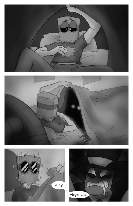 Jaguatiric4🔞 COMMISSIONS OPEN !! - pag 14 #villainous #paperhat #webcomic #comic #yaoi #drflug #blackhat https://t.co/wPXW8I7unU