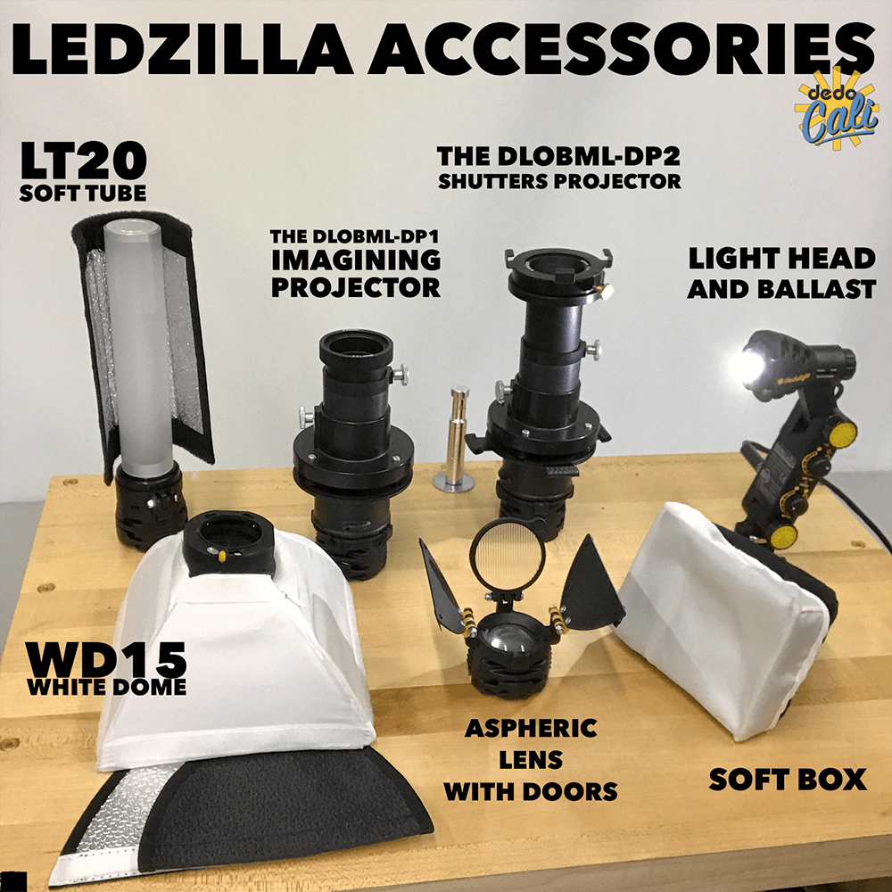 DedolightCALI's tweet photo. NEW TOY! Projection attachments the tiny 8w Ledzilla! Shop for them in our new Ledzilla collection

https://t.co/5bVklBkqmo 

#local728 #cinematography #dop  #filmlights #gaffer #lightingrental #filmlighting #directorofphotography https://t.co/8qKBOttDxj