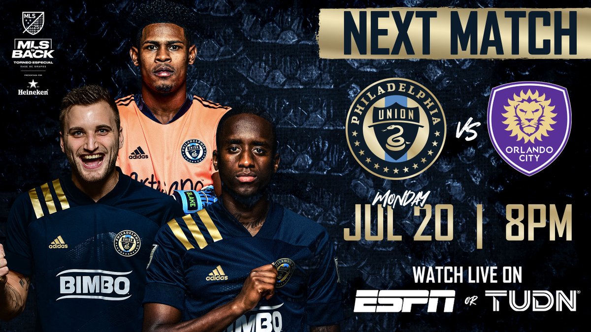 PhilaUnion's tweet photo. Hmmm...see that right there? 👀👀👀

Our match vs Orlando will now be on @espn, as well as TUDN! TUNE IN &amp; support the squad as they battle for win #3 in a row😤

#DOOP | #MLSisBack https://t.co/vifWrWdryK