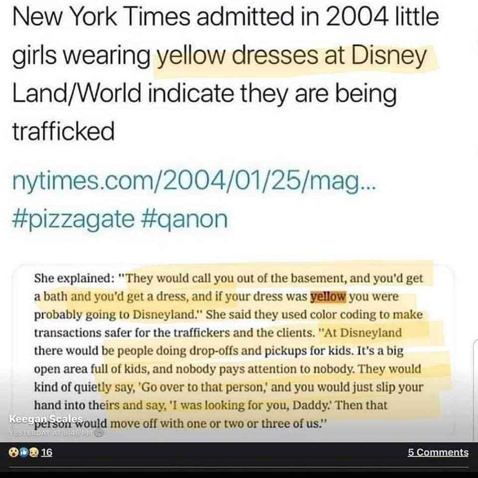Kola_Styles's tweet photo. 😢😳 That’s horrible 
#pizzagate 
#DisneyGate https://t.co/p54jn93NJ3