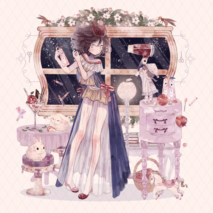 グリム童話の白雪姫が好きな方へ?

 #女の子のイラストだけで興味を持ってくれる方へ届け 