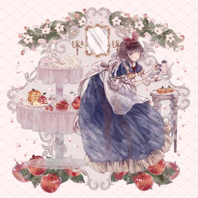 グリム童話の白雪姫が好きな方へ?

 #女の子のイラストだけで興味を持ってくれる方へ届け 