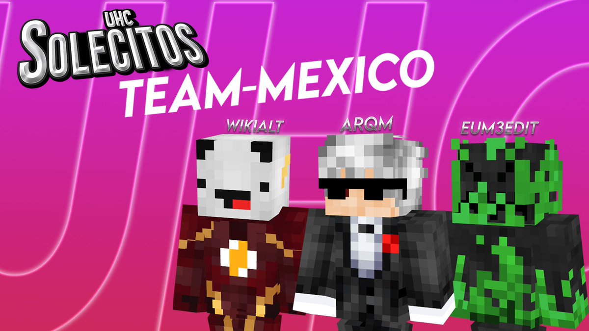 UHCsolecitos_'s tweet photo. 🇲🇽FELICIDADES A LOS GANADORES Y PRIMER TEAM DE MEXICO🇲🇽
🥇 @eum3edit
🥈 @Arqm18
⚔ KT: @WIKI_HDZ https://t.co/FkREXAdnQu