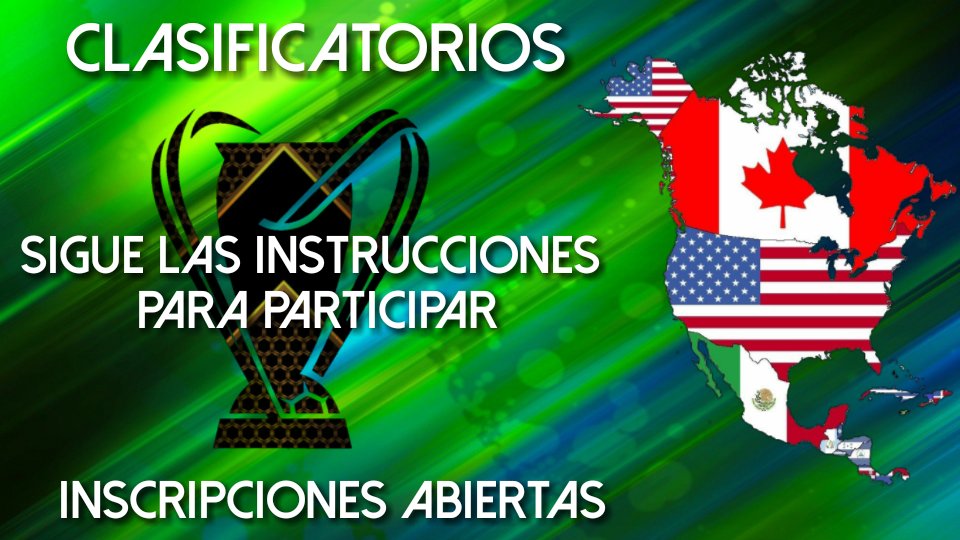 #GGS

¡Regresan los Clasificatorios!

¿Preparados América del Norte?

32 Cupos

Instrucciones:

☆Seguirnos
☆Dar ❤ y 🔁
☆Conseguir 12RT mencionandonos
☆Mencionar a 4 equipos

#FuerzaMundial