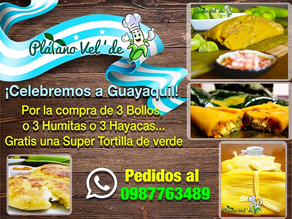 platano_velde's tweet photo. ☆Hoy me daré un gusto y disfrutaré de algo rico☆ PLÁTANO VEL'DE 🌱
100% ECUATORIANO, PREPARADOS CON PRODUCTOS DE CALIDAD Y CON TODOS LOS PROTOCOLOS DE SEGURIDAD
🔸️BOLLO DE PESCADO
🔸️HAYACAS
🔸️HUMITAS
🔸️BOLÓN
🔸️TORTILLA DE VERDE
#Bolón #Bollo #Hayaca #Humita #Guayaquil https://t.co/NGGzn1OA4C