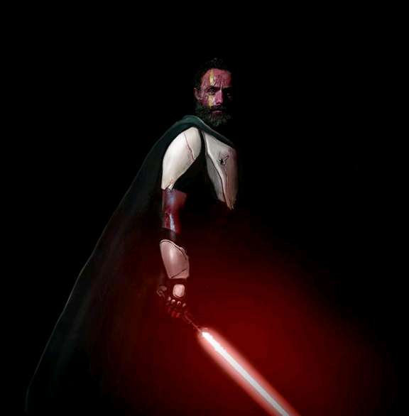 SQUAWKING_DEAD's tweet photo. “And there’s a #lightsaber with a red blade, that’s what I’m gonna use to kill you”
https://t.co/uJeJFCLbyi created this AWESOME #StarWars #Sith take on #RickGrimes (a la #RedMachete). https://t.co/LPAuncnruv
#TWD #TheWalkingDead #WalkingDead #FanArt #ProcreateArt @ringleader1010 https://t.co/xOmoyQSpiu
