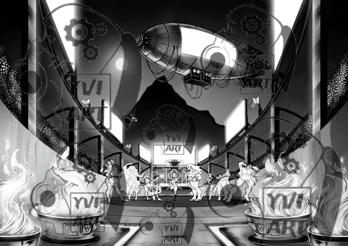 A really big WIP! #Commission #crossover