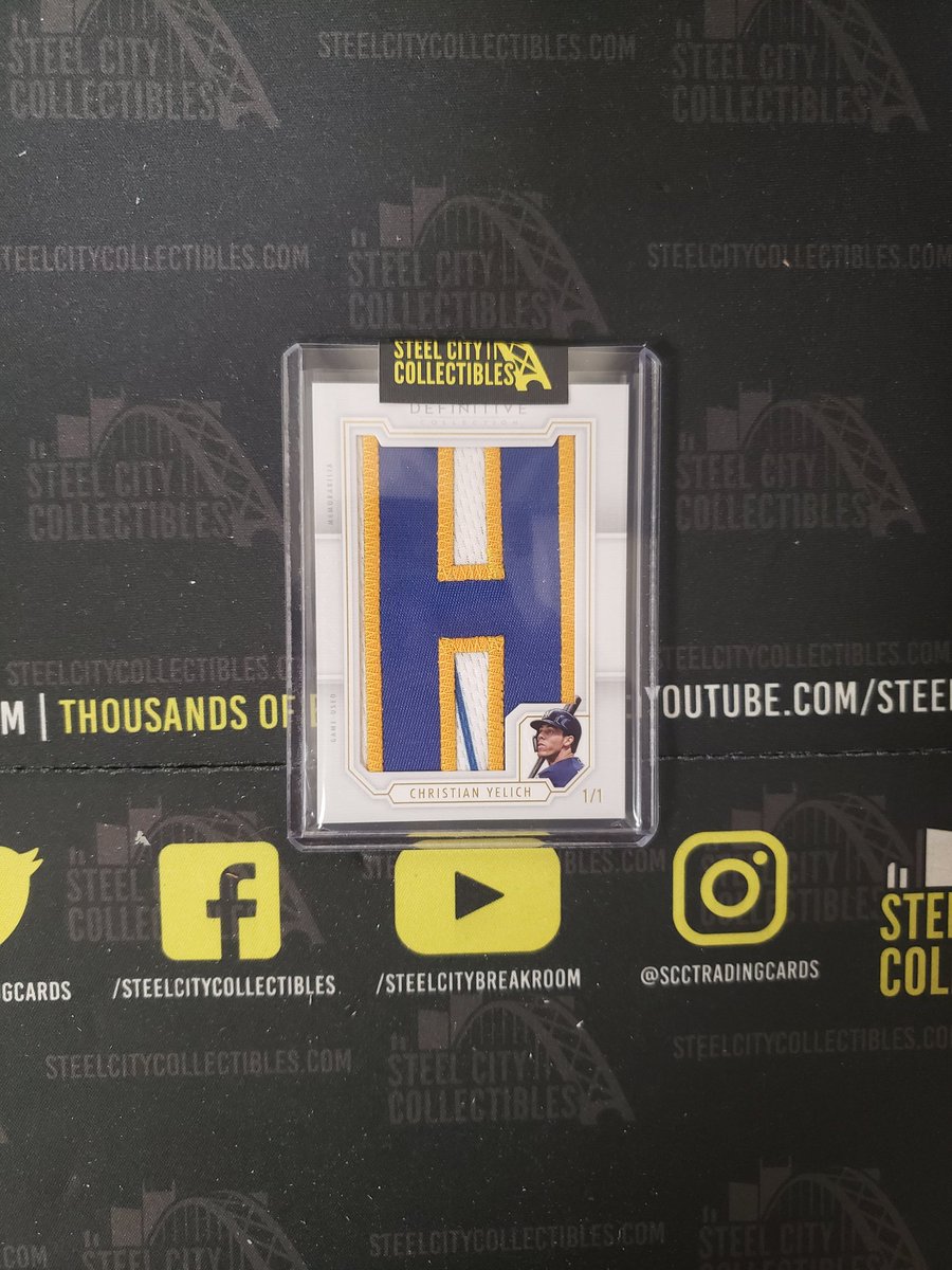 SCCTradingCards's tweet image. Big hit Saturday in the #SteelCityBreakRoom @Topps @ChristianYelich #OneOfOne #ShowMeYourHits #TylerPullsFire
