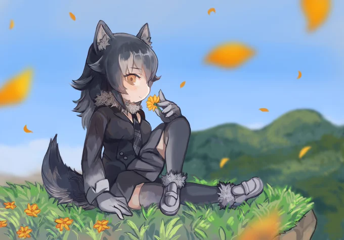 タイリクオオカミ
 #けものフレンズ 