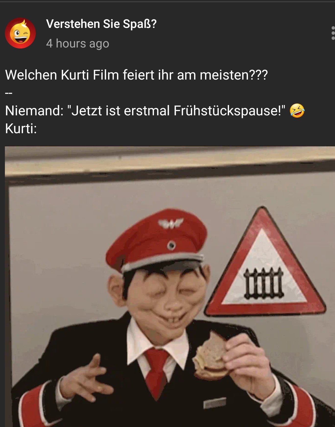 images Verstehen Sie Spaß Kurti boomer meme niemand