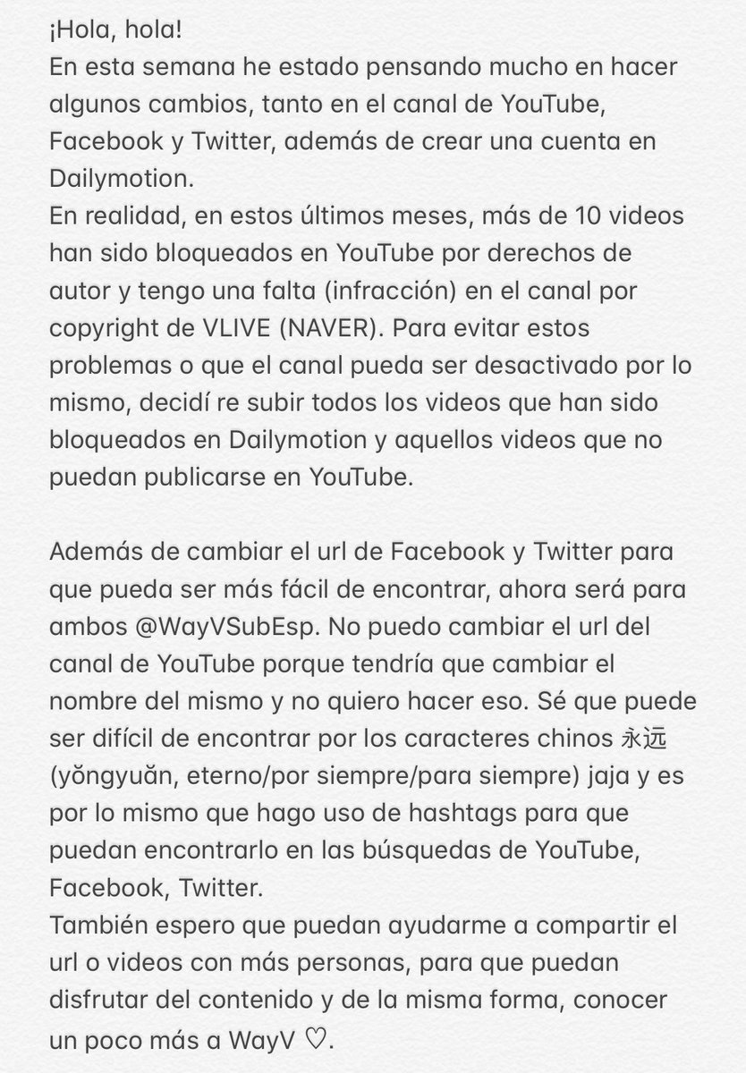 WayVSubEsp's tweet photo. [✨COMUNICADO✨] 

✘ YouTube: https://t.co/mypV6Yci6X
✘ Facebook: https://t.co/3Zv88fpPMp
✘ Dailymotion: https://t.co/vgcgJAcxyU https://t.co/LAaz8YRFl0