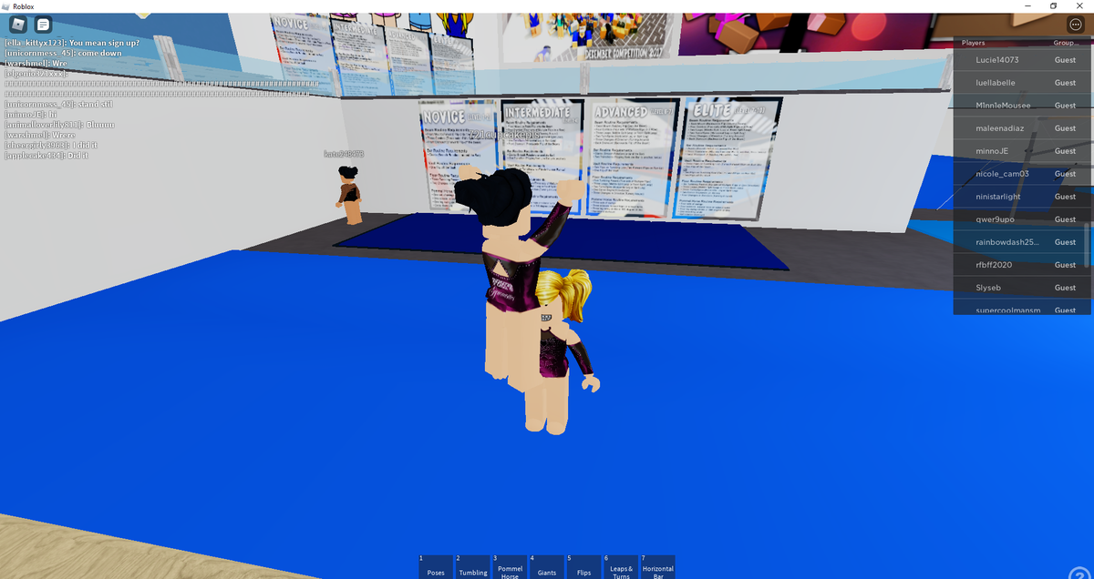 glowy55663829's tweet photo. @PinksGymnastics @RobloxGymnastic Me and mah friend practicing. https://t.co/hksqvSjcB6