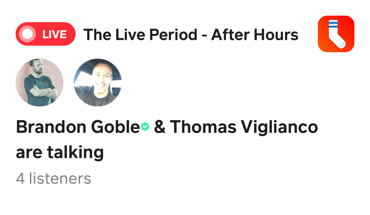 JUCOadvocate's tweet photo. I'm talking about The Live Period - After Hours live on Locker Room BETA! Tap this link to join:
https://t.co/3zliBhPASN https://t.co/32shKnGXya