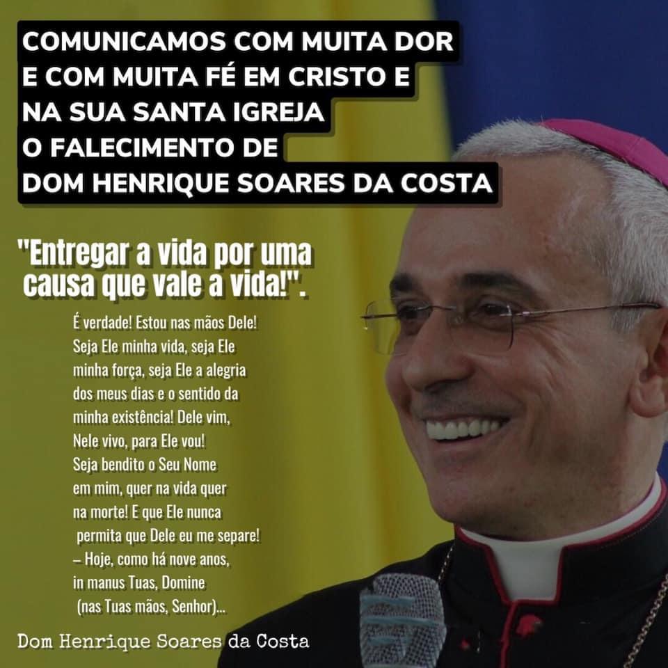rodrigojosesh's tweet photo. A Igreja perde um grande pastor. Que Deus o acolha Dom Henrique https://t.co/a2uMlw7Lby