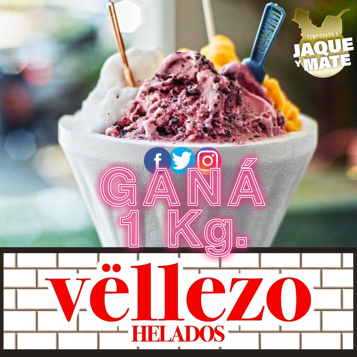 jaqueymateok's tweet photo. 💣#SORTEO #LlevateElHelado 🍨

▶ Heladería 'Vellezo' regala 1 kg de helado  

¿Cómo participar? 
✔ Seguinos en Twitter
✔ RT la publicación durante el programa
✔ Indicá tus últimos 3 del DNI https://t.co/liLYYHNGFi