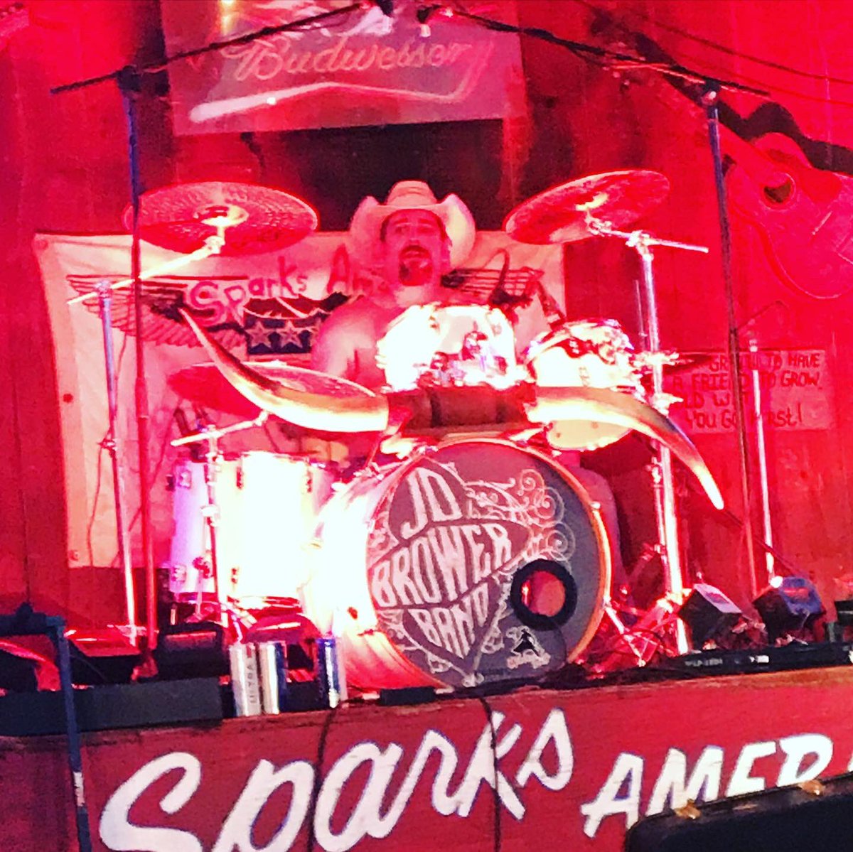 jdbrowerband's tweet photo. Boy it is hot here is Sparks America, but you talk about one hell of a good time!!! Thank you Sparks America Campgrounds for having us out this year!!! #goinmuddin #livemusic #getdirty https://t.co/QLCPaYd9nD