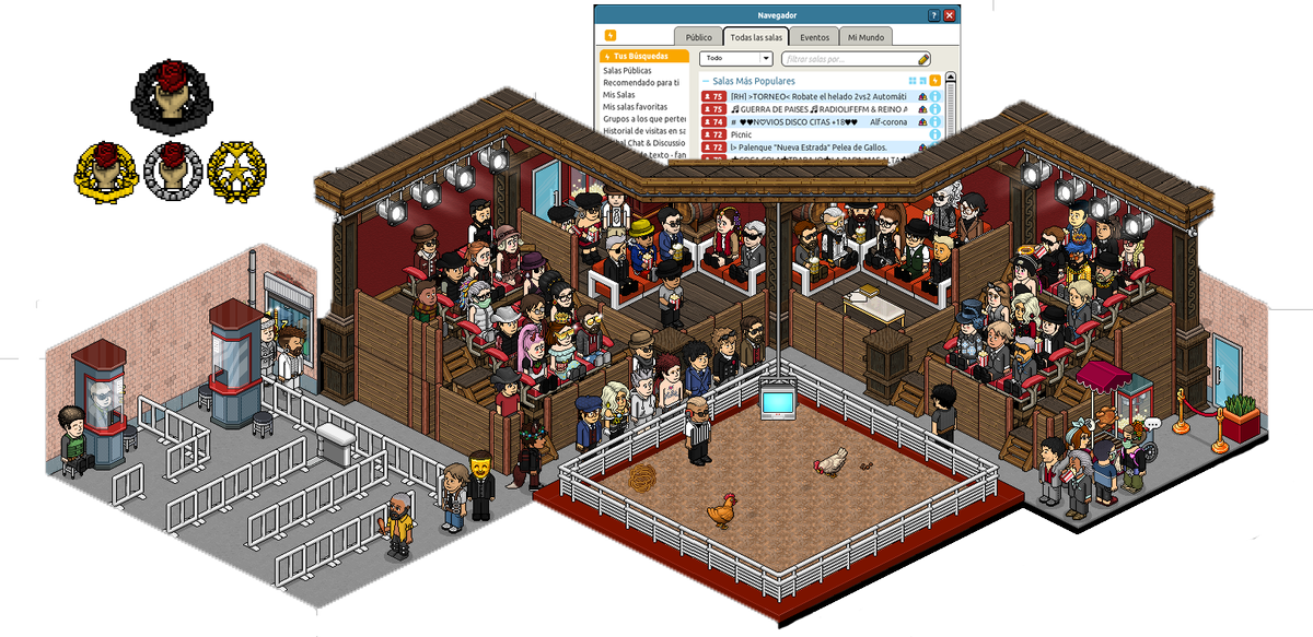 HabboTBC's tweet photo. Agradecemos a la comunidad por el apoyo recibido el día de hoy en nuestro nuevo evento "Palenque Nueva Estrada". Una buena jornada de apuestas y diversión. https://t.co/FbzUVjgNRB