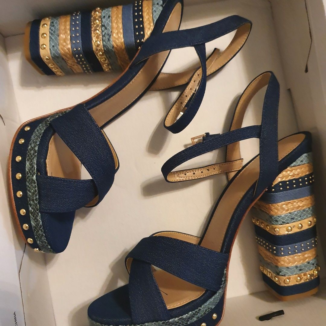 makeupbymelanyy's tweet photo. Life is short, buy the shoes!!! 
#heels #heelshigh #standardshigher #denim #sandals #fashionista #summer https://t.co/FZdPkPeFgh https://t.co/DtyAnyaeEE