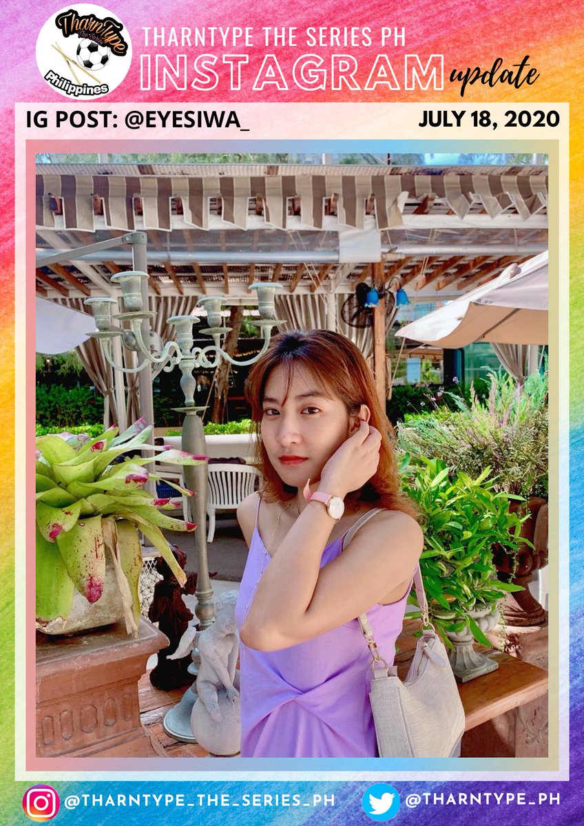 TharnType_PH's tweet photo. 🇹🇭🇹🇭 EYE IG UPDATE 🇵🇭🇵🇭
Pretty P'@eyesiwa_ is good in that cute violet top 💗
#EyeSiwapohn #Puifai #TharnTypeTheSeries #TharnTypeTheSeriesSS2 #TharnTypeTheSeriesPH #TharnTypeSS2FirstWS
IG: @eyesiwa_ https://t.co/6TiclXa1jU