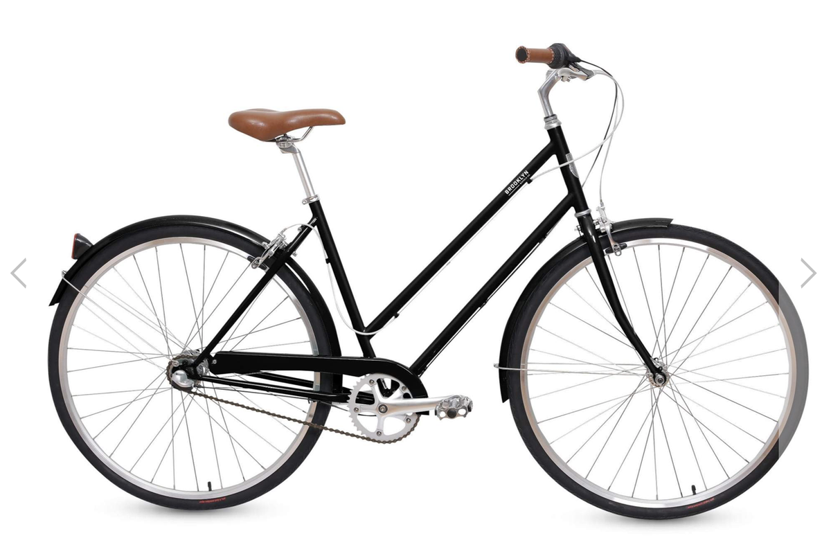 Basic is like an insult all of a sudden, but a basic step-through is high art if done right. I like this Franklin 3-speed. $499 yo. I am going to ride this to the library and I'm definitely going to get a coffee-cup holder for the handlebar. Basically awesome.