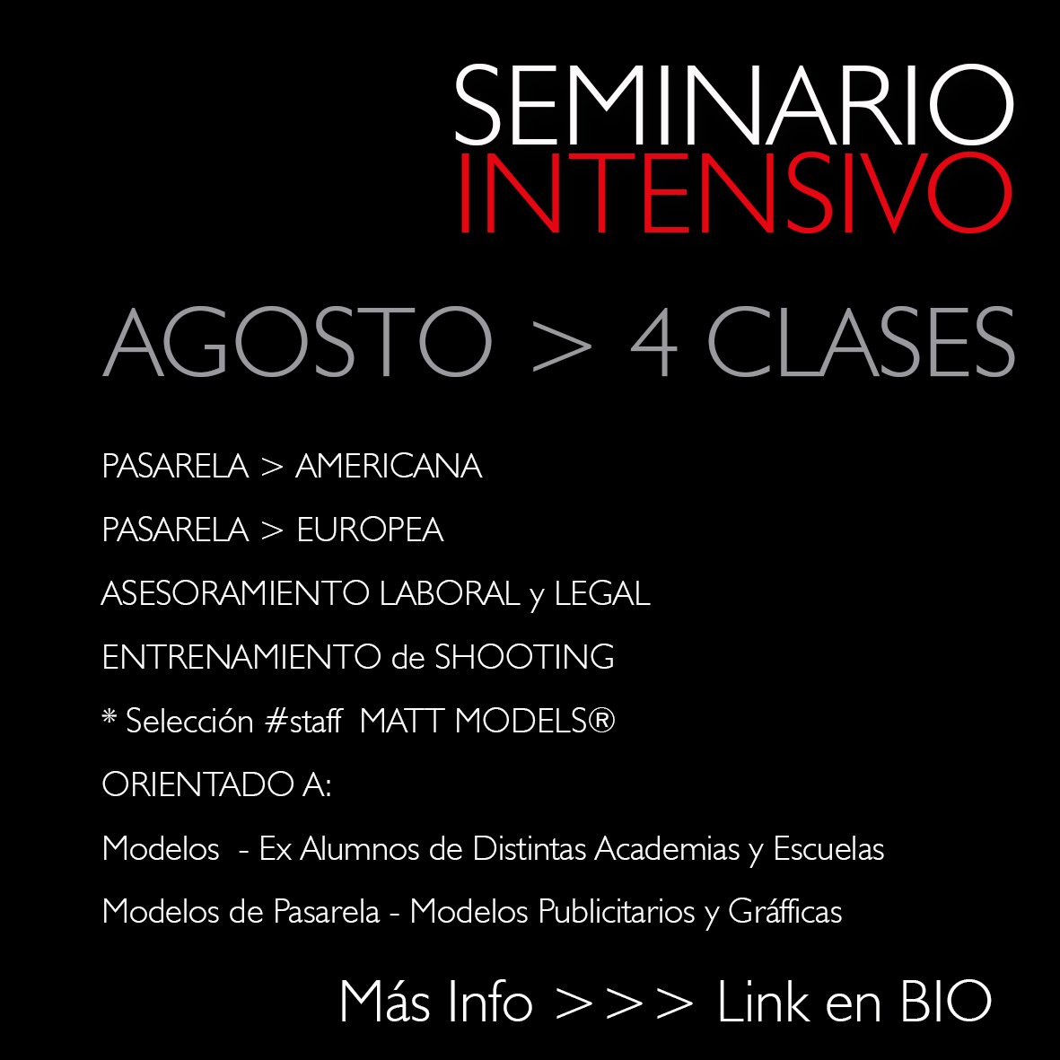 maatmodels's tweet image. AGOSTO #2020 Seminario Intensivo #moda #modelos #scoutin #staff