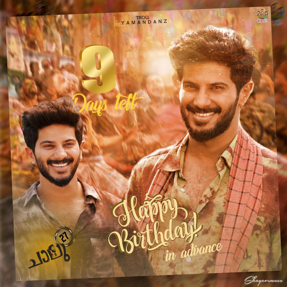 9 Days To Go For
 @dulQuer Birthday 

#AdvanceHbdDQ