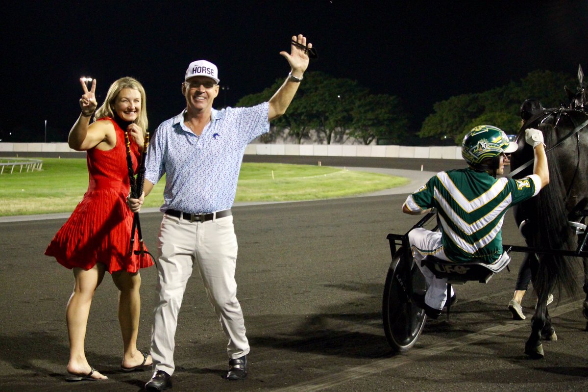 DRFHarness's tweet photo. Some happy Takter’s following Tall Dark Stranger’s Meadowlands Pace win @TheMeadowlands @NancyTakter #paceyourself20 https://t.co/u35s8bb2Pj
