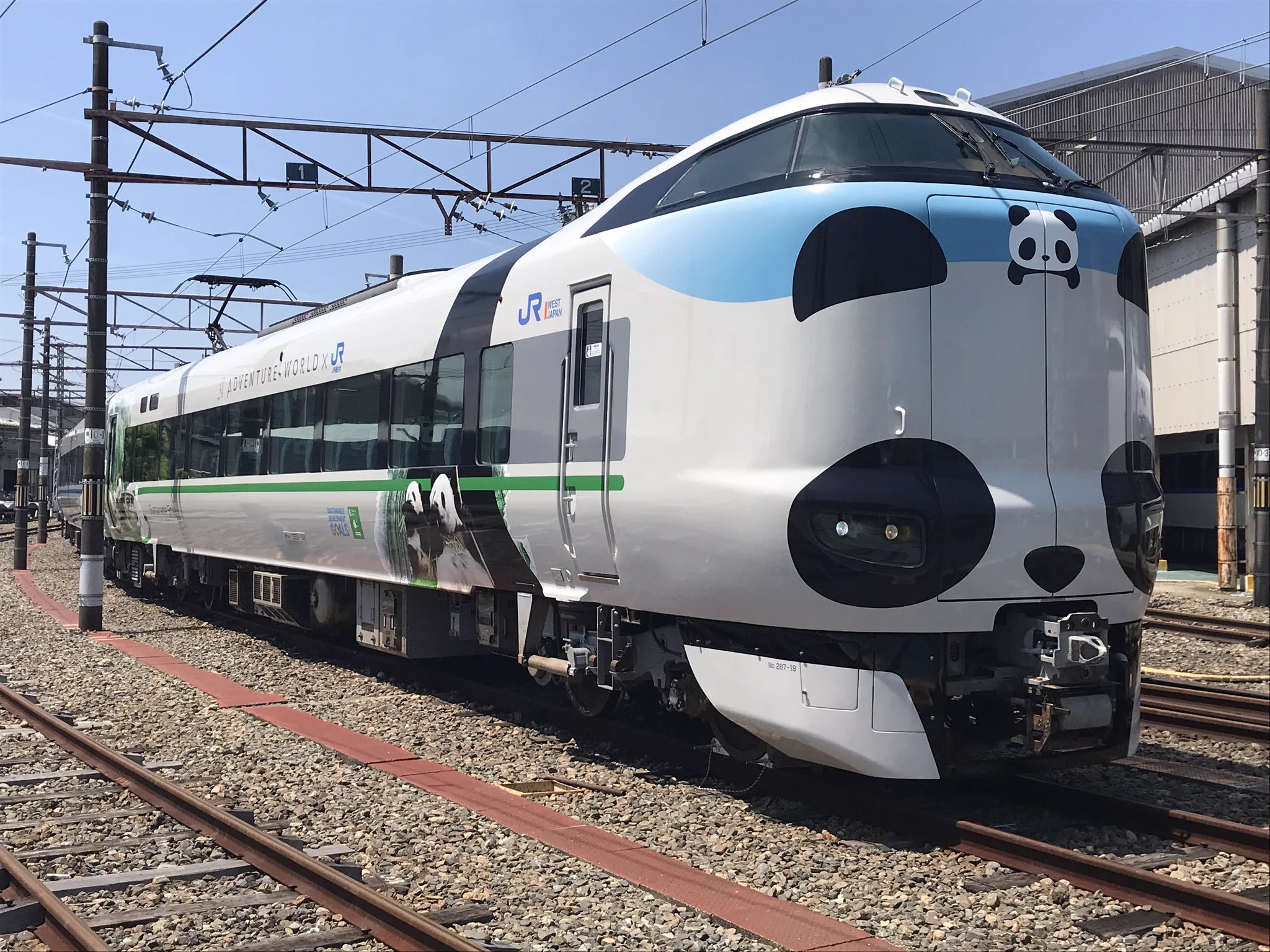 特急くろしおのラッピング車両パンダくろしおがカワイイ～