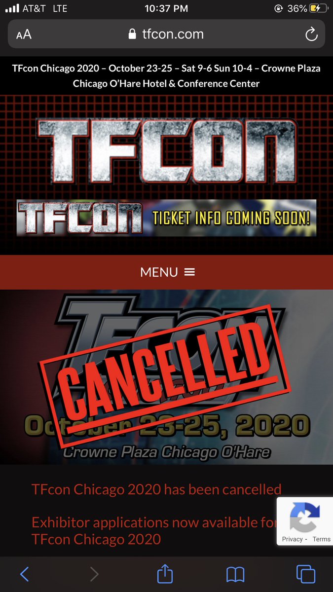 ndrew_ward's tweet photo. As if 2020 couldn’t get any worse, they canceled TransformersCON. Fuck my life. #TFACON https://t.co/CO1sx7Apsz