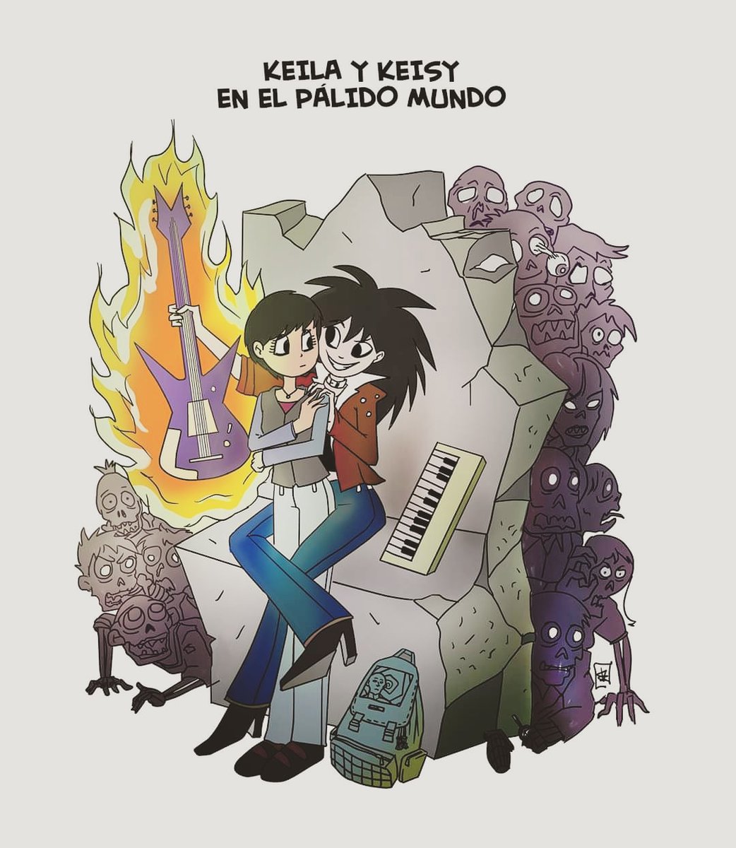 CCroocks's tweet photo. Un dibujo que el destino me pidió 🤩😎🤘🤘
#KeilayKeisy
#ElPálidomundo
#Apocalipsis
#Zombies
#AmorLGBTQA
#Guitarra
#Amistad
#Unión
#Chicas
#Peligrosocial
#Tumba https://t.co/vUaKIkJfcB