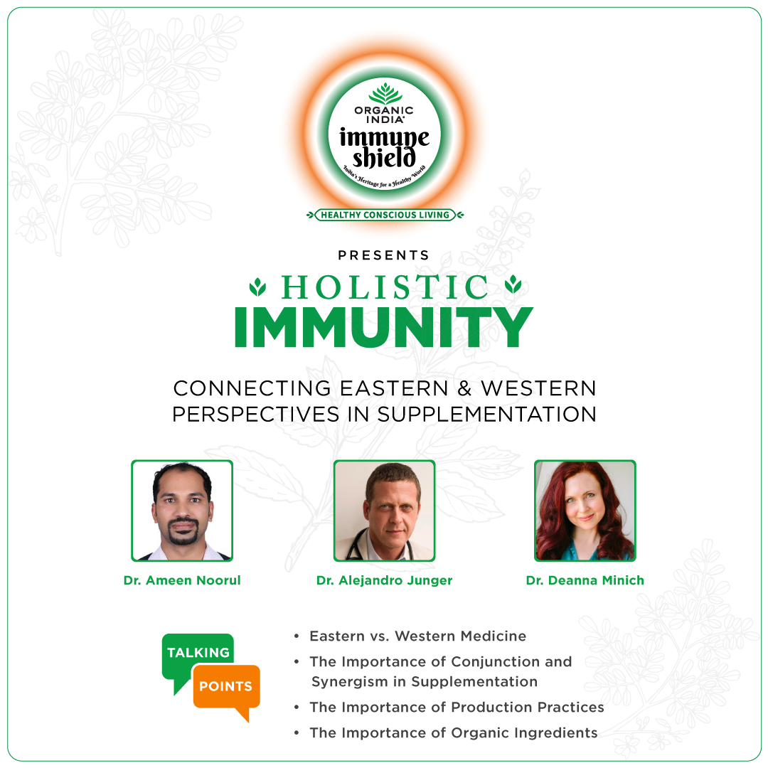 OrganicIndia's tweet photo. The first episode in our Holistic Immunity Series 2 will go LIVE within an hour!
Stay tuned!
#ORGANICINDIA #HealthyConsciousLiving #HolisticImmunity #Immunity #ImmuneSystem
#Supplementation #Herbal #Ayurveda #Natural #Organic #Health #Fitness #Diet #TrueWellness #HealthExperts https://t.co/Ve2bDkhTZl