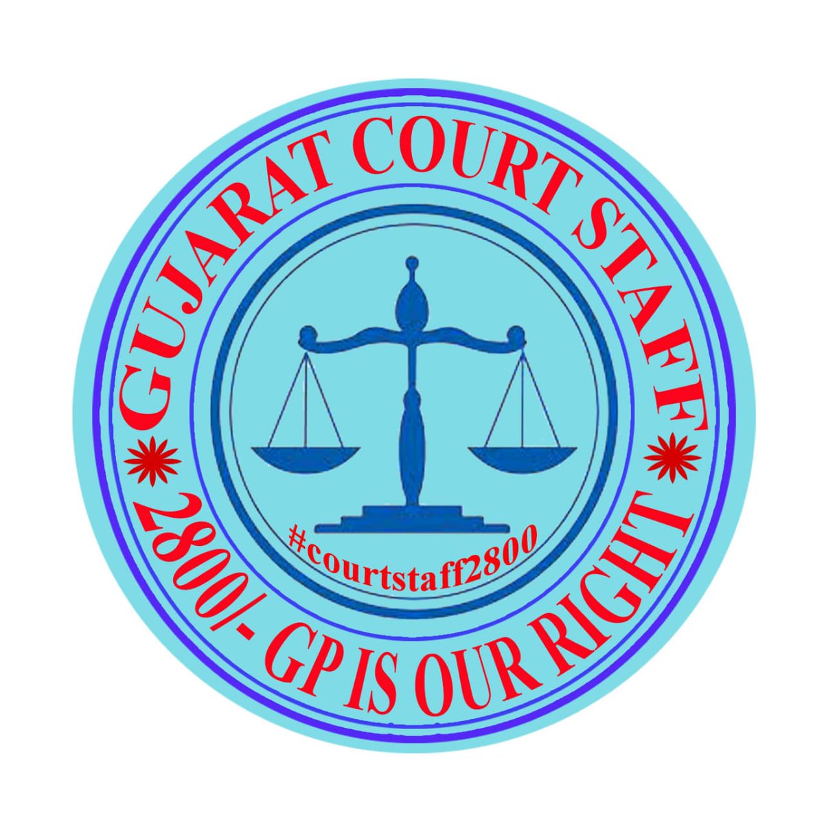 #courtstaff2800
બધા લોકો ન્યાય મેળવવા કોર્ટ પાસે આવે, તો કોર્ટ કર્મચારીઓ ન્યાય મેળવવા ક્યાં જાય ? અમે પણ ૨૮૦૦ ગ્રેડ પે નાં હકદાર છીએ. 
અને અમને પણ અમારો હક મળવો જોઈએ.
<a href="/CMOGuj/">CMO Gujarat</a>
<a href="/vijayrupanibjp/">Vijay Rupani Memorial</a>
<a href="/Nitinbhai_Patel/">Nitin Patel</a>
<a href="/PradipsinhGuj/">Pradipsinh Jadeja</a>
<a href="/GSTV_NEWS/">GSTV</a>
<a href="/tv9gujarati/">Tv9 Gujarati</a>
<a href="/sandeshnews/">Sandesh</a>
<a href="/abpasmitatv/">ABP Asmita</a>
