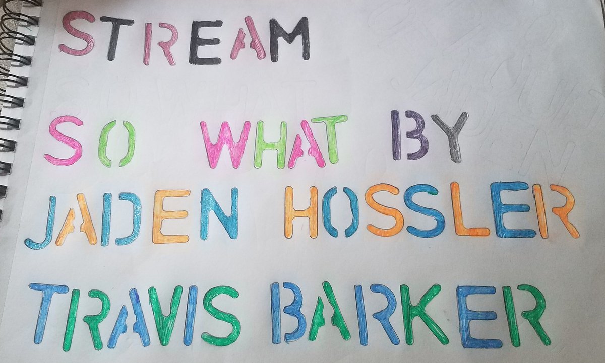 roadieforever20's tweet photo. Stream So What By @jadenhossler &amp; @travisbarker Because its such a banger and you will not regret it 🖤🔥 lots a love❤ ~Ali
#streamsowhat #sowhat https://t.co/fY8hl5z2oI