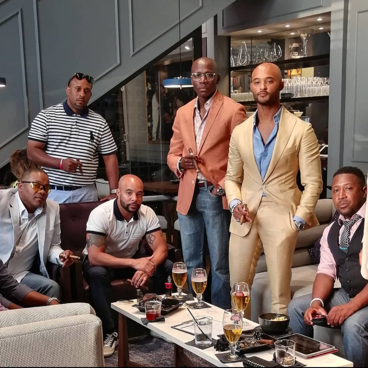 Bespokuture's tweet photo. Remember the days when you could fellowship at @fellashipatl ?? Well let's get back to those times. Please wear your masks and practice social distancing! 

#bespokuture #fellashipatl #suited #cigarlife https://t.co/F813PtP9e5