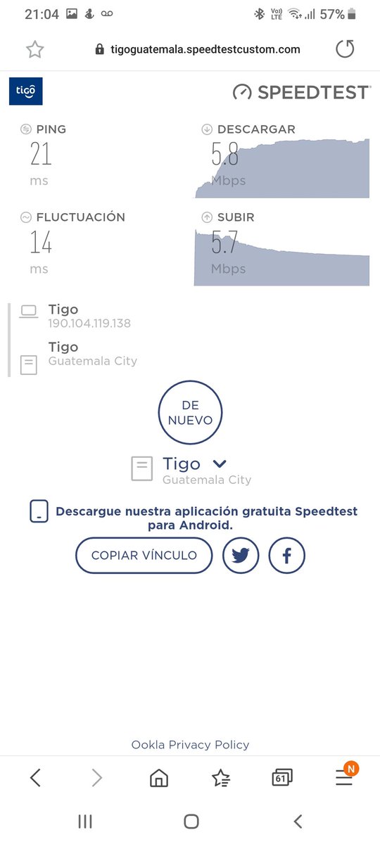 niotello's tweet photo. Vamos @Tigo_GT no sean mala onda me cobran 20 megas y me dan solo esto. https://t.co/PcPnGFQIpE