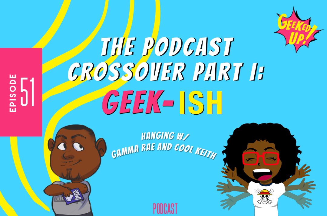 GeekedUpJxn's tweet photo. Episode 51 is live!
“The Podcast Crossover Part 1: Geek-ish!"
#geekedupjxn #601geeks #geekedup #geekeduppodcast #podcast #geekedupgang #staygeeky #quarantinechronicles #crossover #lastairbender #insecure #midcitymicrocon #virtualcon #downsouthgeeks #blerdishpodcast #225geeks https://t.co/9elpOB4Bcb