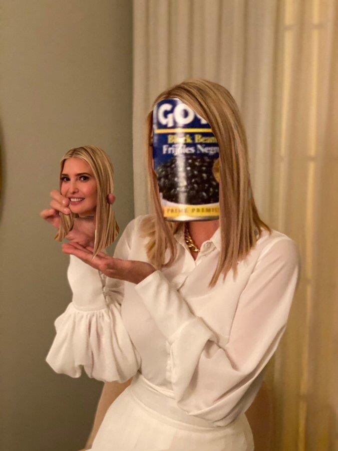 IndivisibleFlag's tweet photo. #Goya #IvankaTrump #IvankaGOYA just because it’s funny #TrumpCrimeSyndicate #TrumpCrimeFamilyForPrison #TrumpCrimes https://t.co/uEAwGoHIcm