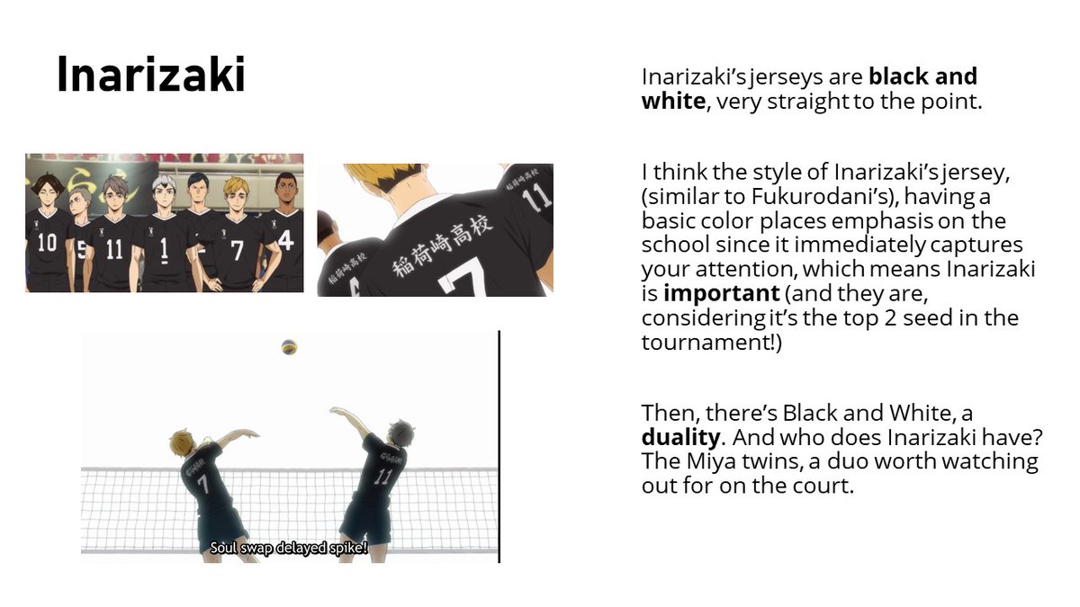 Here's Inarizaki! (Also Inarizaki vs Karasuno)