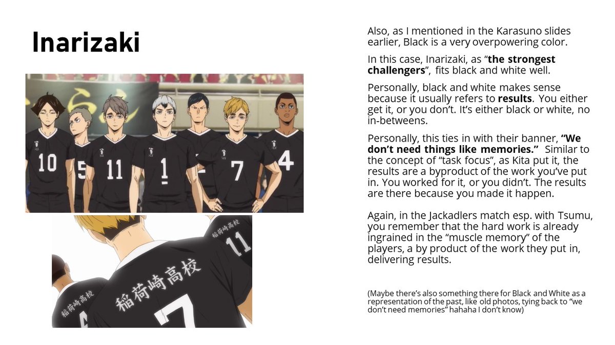 Here's Inarizaki! (Also Inarizaki vs Karasuno)