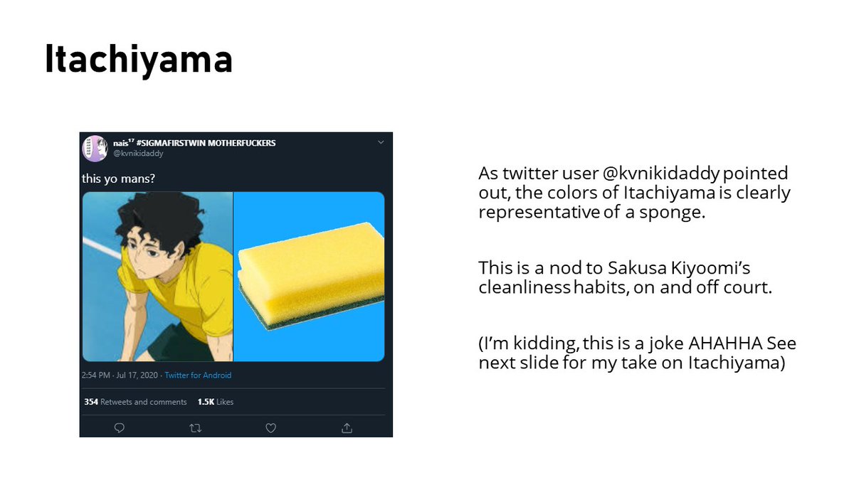 And Itachiyama! (special thanks to  @kvnikidaddy HAHAHAHA)