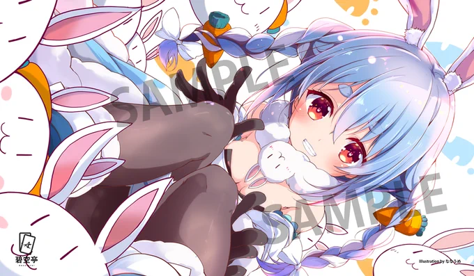 【サンクリ ホロクル 新作第2弾】
「兎田ぺこら」のプレイマットです!
イラストは、ななうめ様(@G_n_G60)に描いていただきました。

8月2日のホロクルと同日開催のサンクリにて頒布予定です。 
