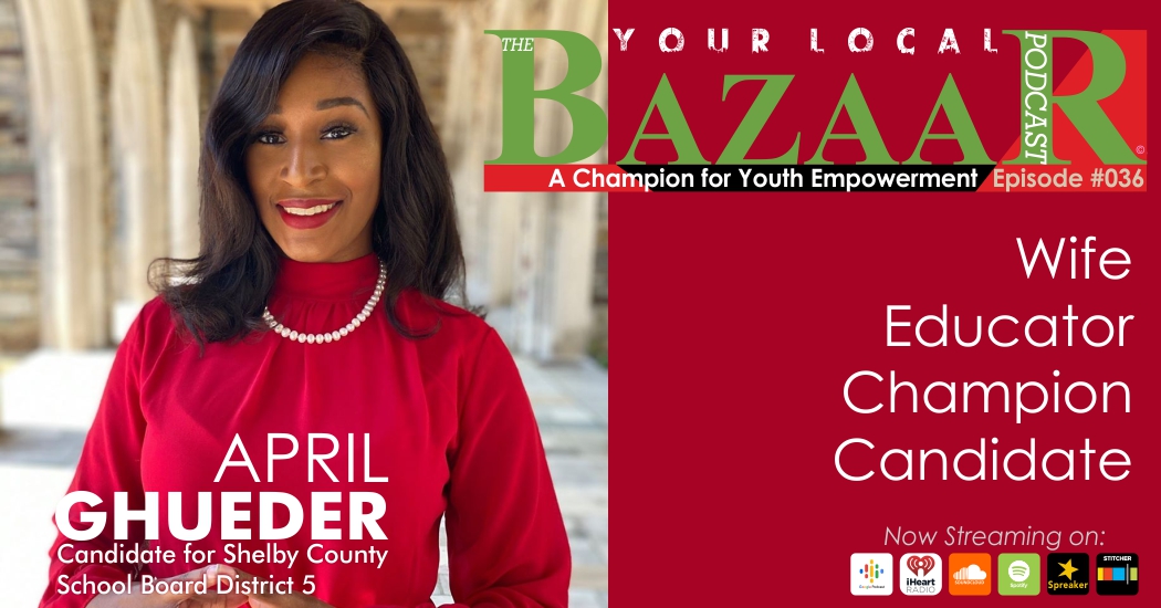 yourlocalbazaar's tweet photo. Listen in as Mrs. @aprilghueder explains why she is A #Champion for Youth Empowerment and the #candidate for #SCS #schoolboard https://t.co/6Ffd4DaeiW #Educators #Digitaldivide #Teachers #cordovaTN #Memphispodcast #blackpodcasters #podcast #blackpodcast #podsincolor #Memphis https://t.co/fJCIxHZjdE