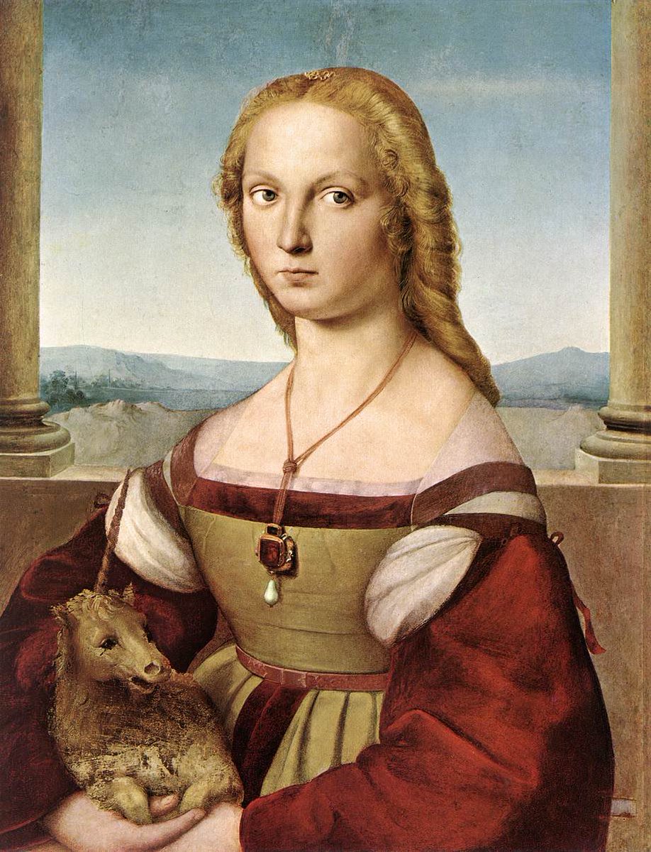 Arteymas_'s tweet photo. Retrato de una dama con un unicornio, 1506, Rafael. https://t.co/BMXGWPAVLE