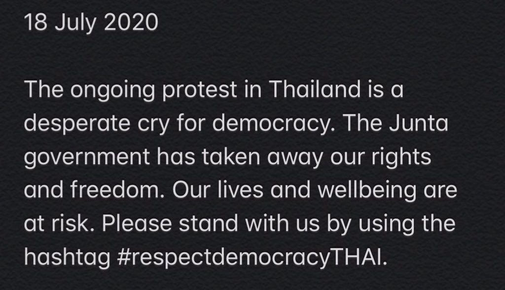 (🦋) ขออนุญาตช่วยดันแท็กนี้ เพราะมีคนใจร้ายพยายามลบข้อความที่เราร่วมกันเทรนด์อยู่   #เยาวชนปลดแอก